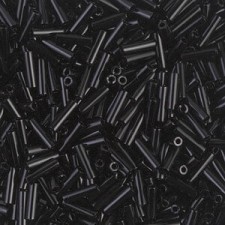 Miyuki Bugle 6mm Beads - Black BGL2-401
